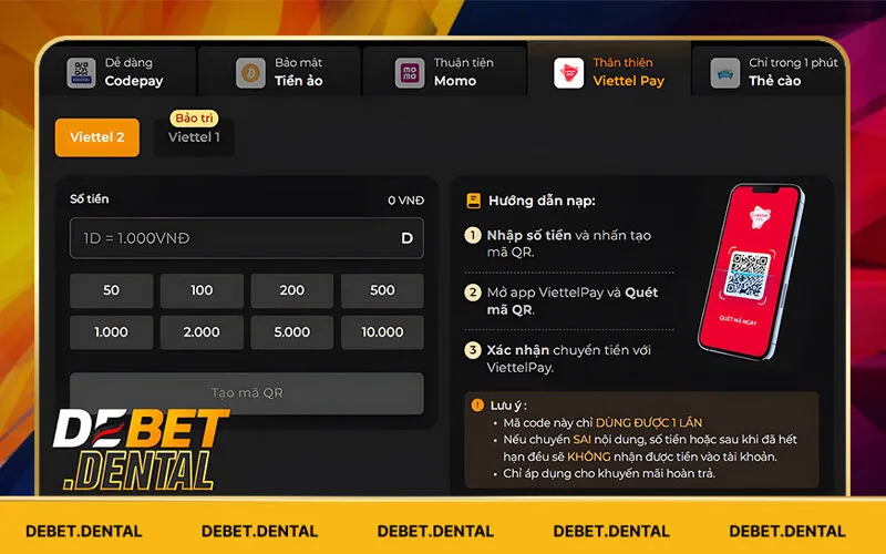 Nạp Tiền Debet | Đa Dạng Phương Thức Giao Dịch Siêu Tốc 4 ViettelPay